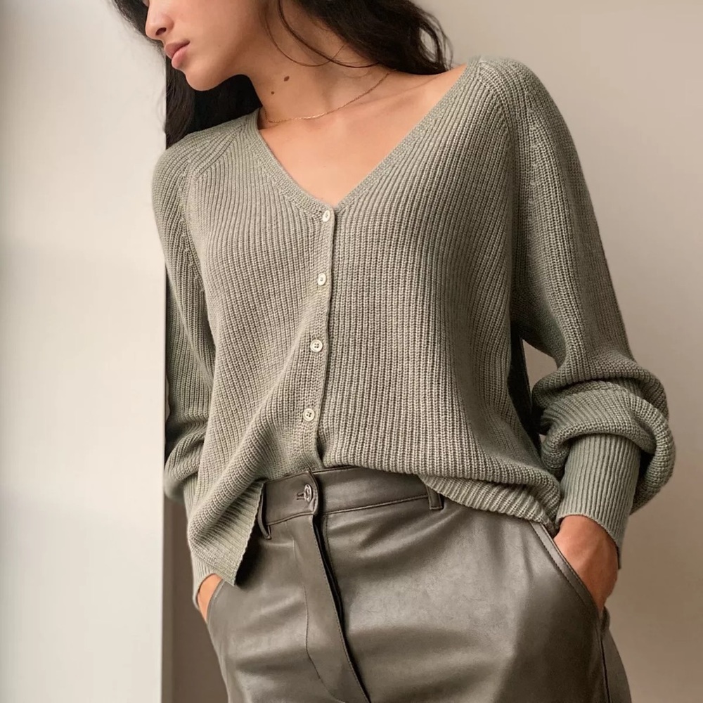 ARITZIA wilfred grenada cardigan - olive